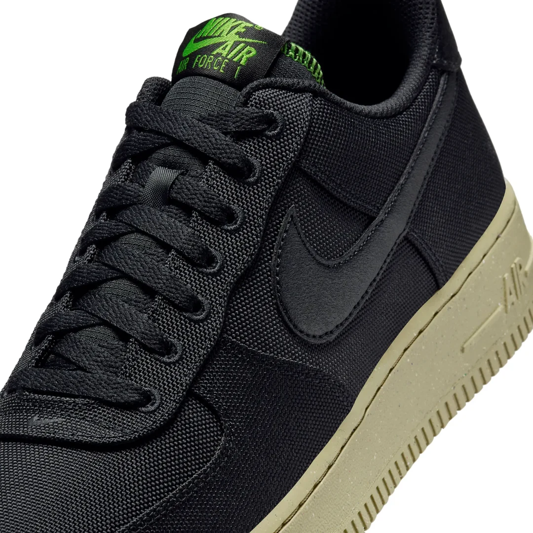 【2024年 2/7 発売】ナイキ エア フォース 1 ロー “ブラックキャンバス/バロックブラウン” (NIKE AIR FORCE 1 LOW “Black Canvas/Neutral Olive”) [FJ4160-001]