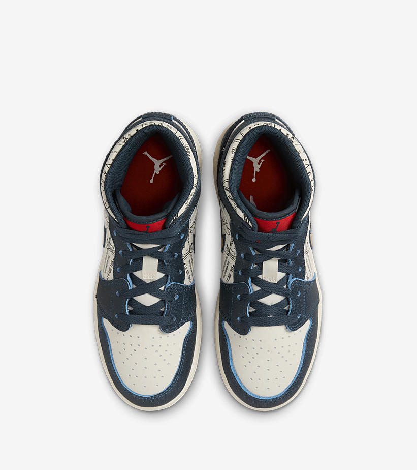 【2024年 3/8 発売】ナイキ GS エア ジョーダン 1 ミッド SE “テイクフライトパスポート” (NIKE GS AIR JORDAN 1 MID SE “Takes Flight Passport”) [FN1353-400]