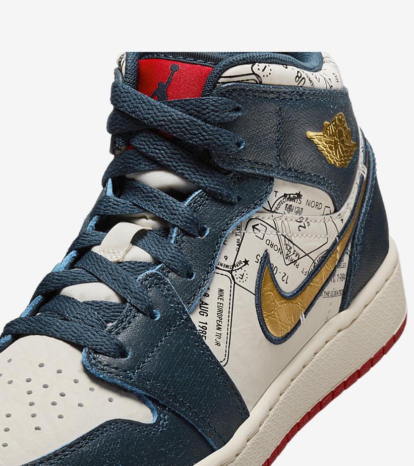 【2024年 3/8 発売】ナイキ GS エア ジョーダン 1 ミッド SE “テイクフライトパスポート” (NIKE GS AIR JORDAN 1 MID SE “Takes Flight Passport”) [FN1353-400]