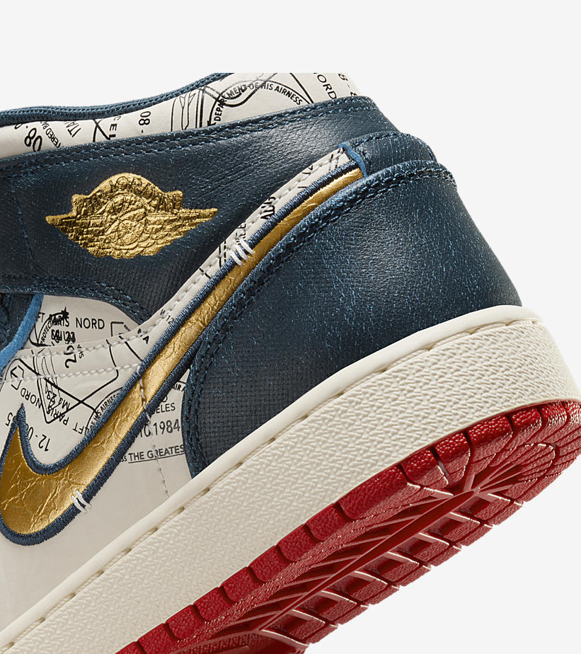 【2024年 3/8 発売】ナイキ GS エア ジョーダン 1 ミッド SE “テイクフライトパスポート” (NIKE GS AIR JORDAN 1 MID SE “Takes Flight Passport”) [FN1353-400]