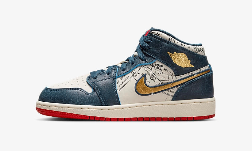 【2024年 3/8 発売】ナイキ GS エア ジョーダン 1 ミッド SE “テイクフライトパスポート” (NIKE GS AIR JORDAN 1 MID SE “Takes Flight Passport”) [FN1353-400]