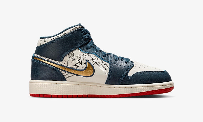 【2024年 3/8 発売】ナイキ GS エア ジョーダン 1 ミッド SE “テイクフライトパスポート” (NIKE GS AIR JORDAN 1 MID SE “Takes Flight Passport”) [FN1353-400]