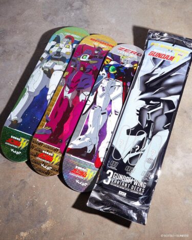 HUF × 新機動戦記ガンダムW コラボスケートデッキが国内 11/24 発売 (ハフ Gundam wing)