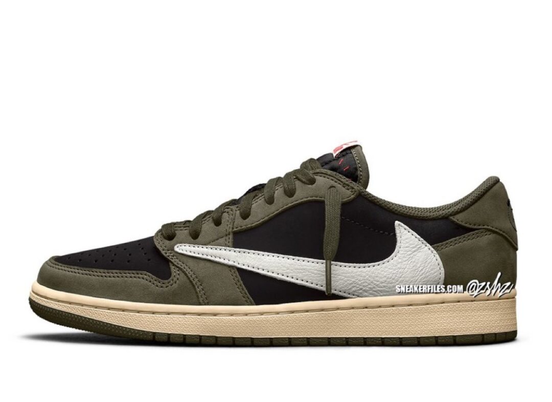 2024年 9/12 発売予定！トラビス・スコット × ナイキ エア ジョーダン 1 ロー OG “ブラック/オリーブ” (TRAVIS SCOTT NIKE AIR JORDAN 1 LOW OG “Black/Olive”) [DM7866-002]