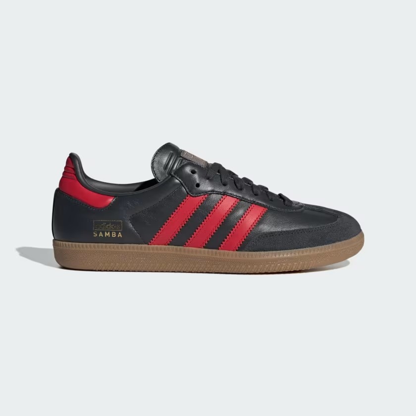 【国内 1/14 発売】アディダス オリジナルス サンバ “カーボン/ベタースカーレット/ガム” (adidas Originals SAMBA “Carbon/Better Scarlet/Gum”) [IG6173]