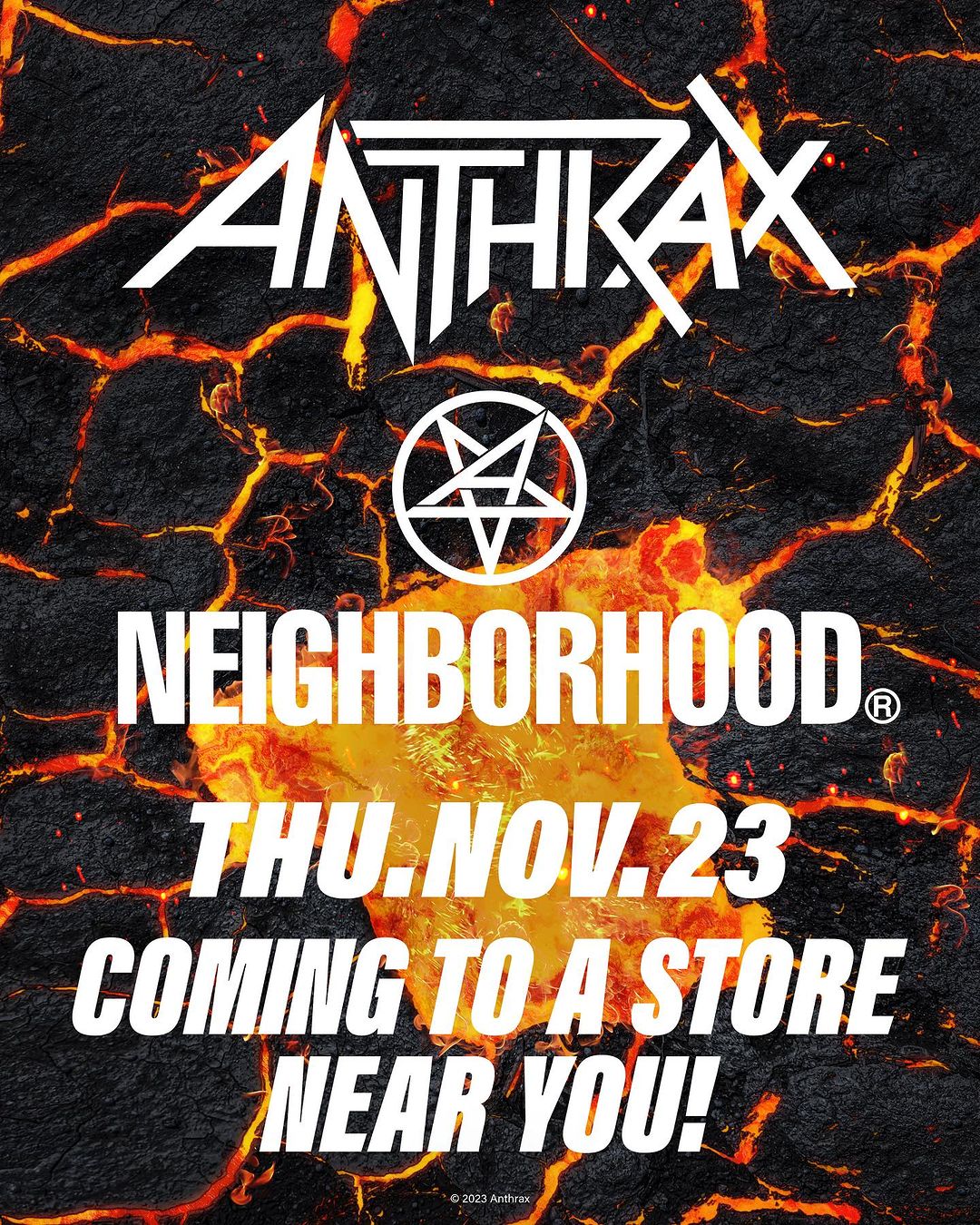 NEIGHBORHOOD x アメリカのヘヴィメタル・バンド「ANTHRAX」が11/23 発売 (ネイバーフッド アンスラックス)
