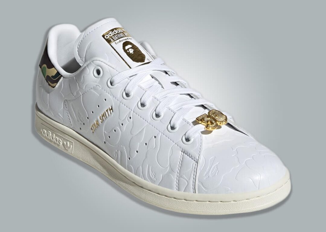 【国内 11/18 発売】A BATHING APE × adidas Originals STAN SMITH “Cloud White/Core Black” (ア ベイシング エイプ アディダス オリジナルス スタンスミス “クラウドホワイト/コアブラック”) [IG1115/IG1116]