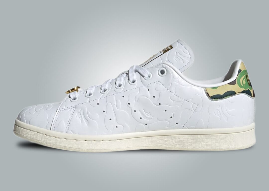 【国内 11/18 発売】A BATHING APE × adidas Originals STAN SMITH “Cloud White/Core Black” (ア ベイシング エイプ アディダス オリジナルス スタンスミス “クラウドホワイト/コアブラック”) [IG1115/IG1116]