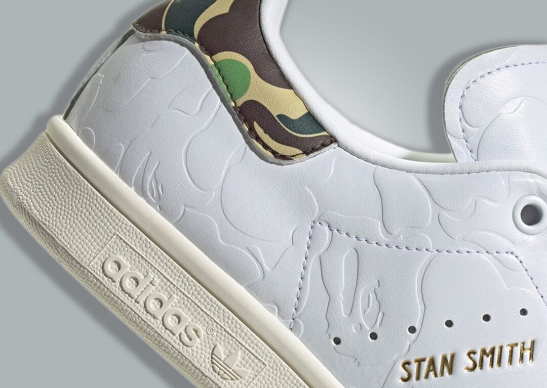 【国内 11/18 発売】A BATHING APE × adidas Originals STAN SMITH “Cloud White/Core Black” (ア ベイシング エイプ アディダス オリジナルス スタンスミス “クラウドホワイト/コアブラック”) [IG1115/IG1116]