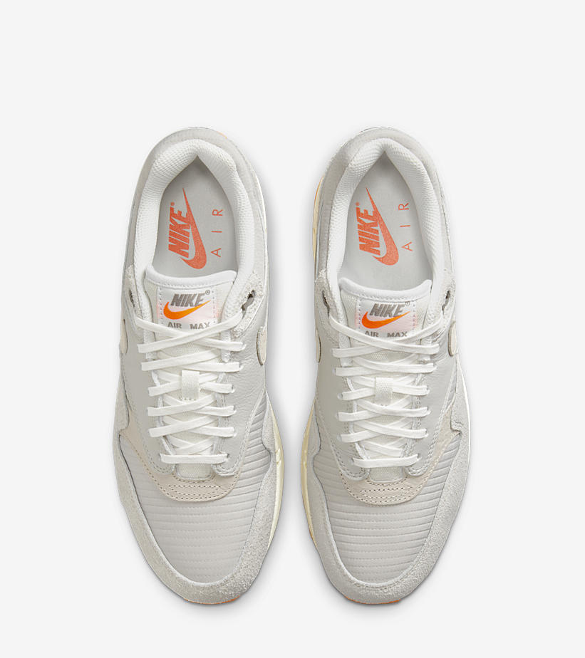 海外発売！ナイキ エア マックス 1 “ライトアイアンオール/トータルオレンジ” (NIKE AIR MAX 1 “Light Iron Ore/Total Orange”) [FQ8731-012]