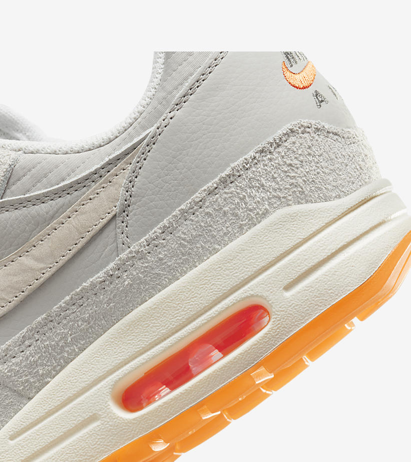 海外発売！ナイキ エア マックス 1 “ライトアイアンオール/トータルオレンジ” (NIKE AIR MAX 1 “Light Iron Ore/Total Orange”) [FQ8731-012]