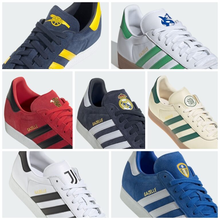 フットボールクラブへの愛を込めた adidas Originals GAZELLE 全