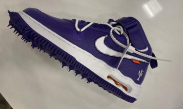 OFF-WHITE x NIKE AIR FORCE 1 MID “Sheed/Purple Patent” (オフホワイト ナイキ エア フォース 1 ミッド “シード/パープルパテント”)