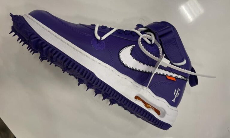 OFF-WHITE x NIKE AIR FORCE 1 MID “Sheed/Purple Patent” (オフ 