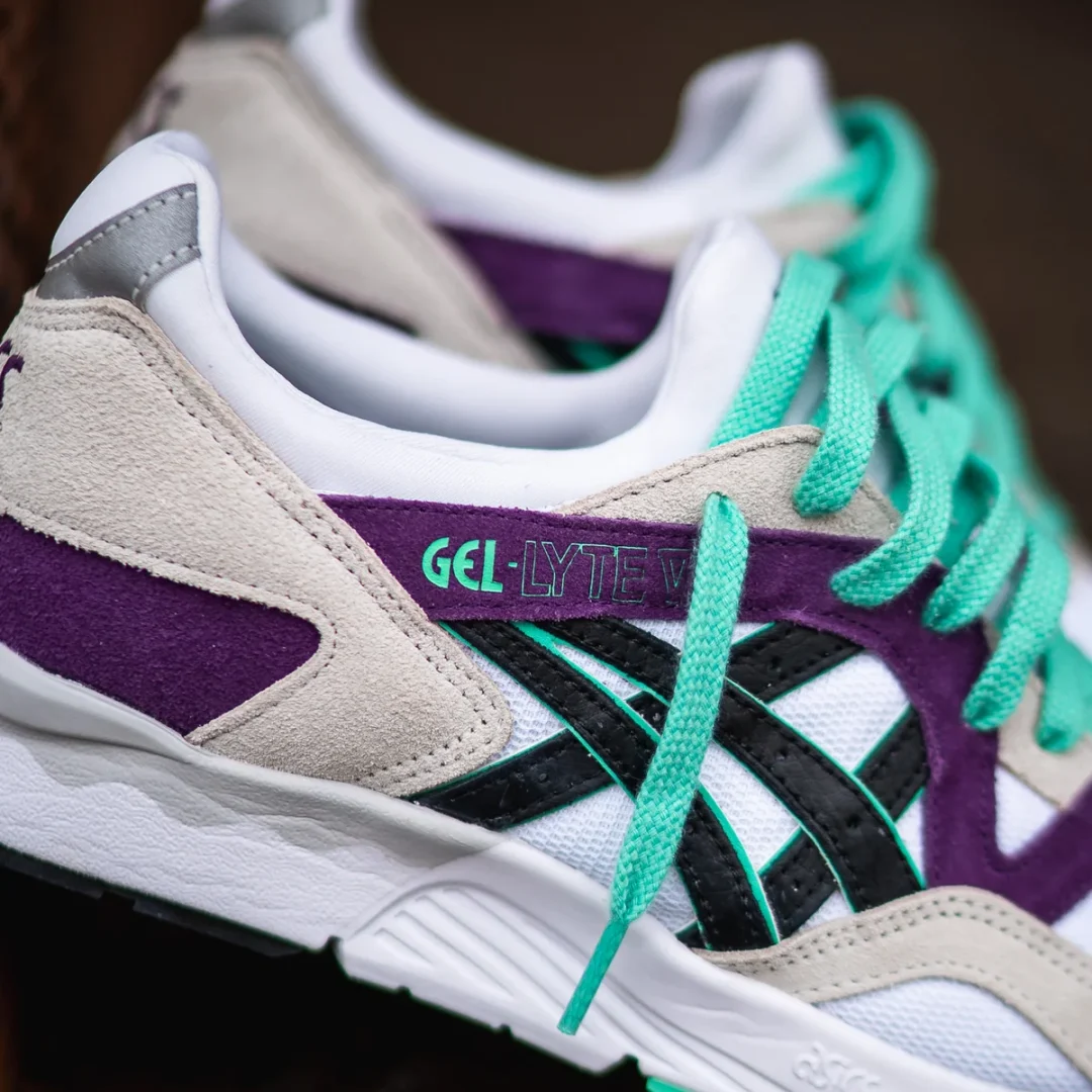 海外発売！ASICS GEL-LYTE V “WHITE/BLACK/PURPLE” (アシックス ゲルライト 5)