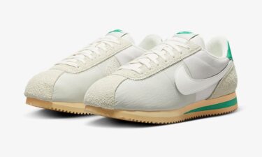 【国内 1/15 発売】ナイキ ウィメンズ コルテッツ “セイル/スタジアムグリーン” (NIKE WMNS CORTEZ “Sail/Stadium Green”) [FZ3967-072]