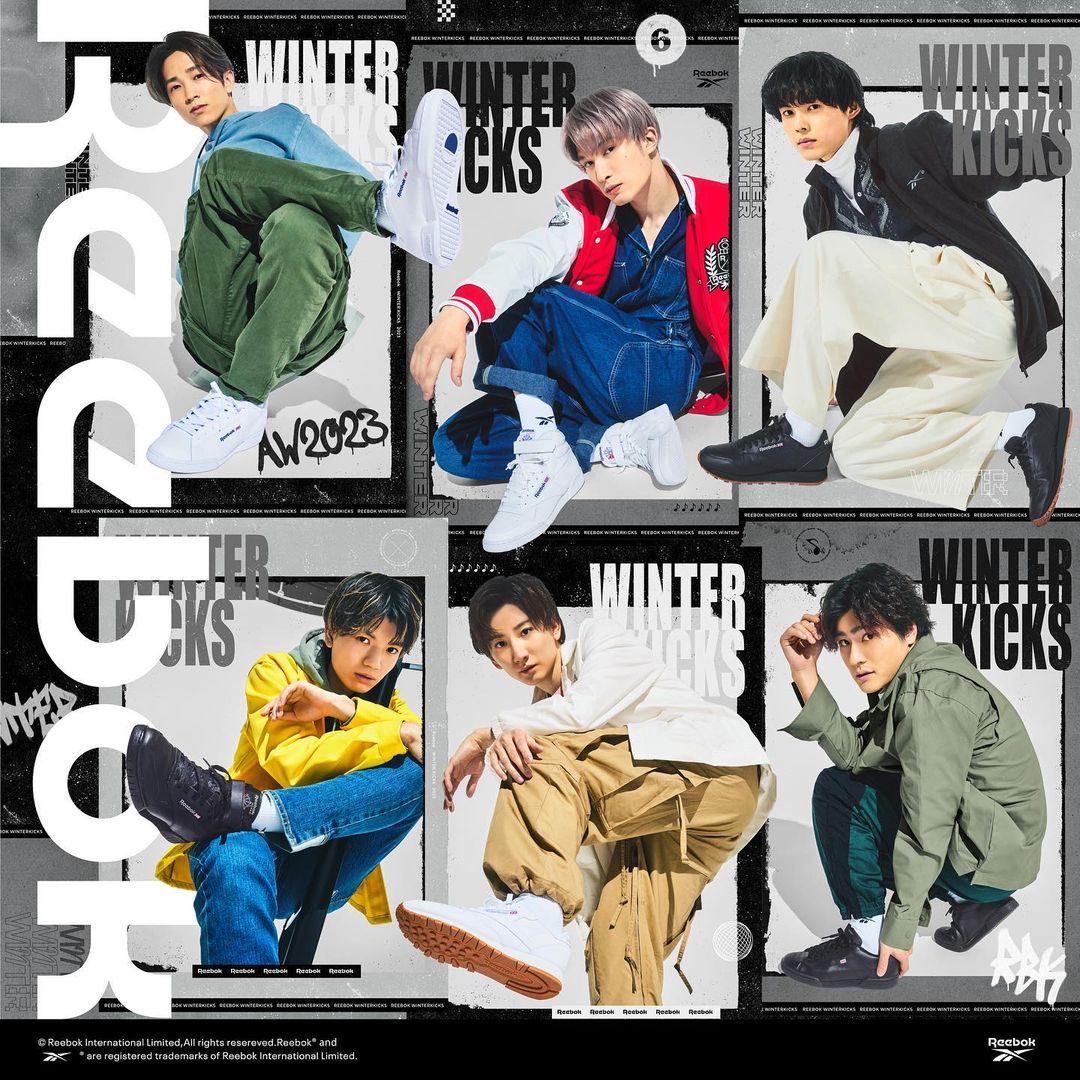 SixTONES 着用 リーボック「“Winter Kicks” COLLECTION」が11/1 発売 (ストーンズ REEBOK)