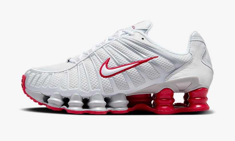 【国内 1/27 発売】ナイキ ウィメンズ ショックス TL “プラチナムティント/ジムレッド” (NIKE WMNS SHOX TL “Platinum Tint/Gym Red”) [FZ4344-001]