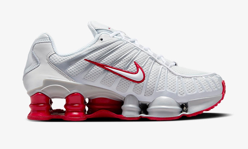 【国内 1/27 発売】ナイキ ウィメンズ ショックス TL “プラチナムティント/ジムレッド” (NIKE WMNS SHOX TL “Platinum Tint/Gym Red”) [FZ4344-001]