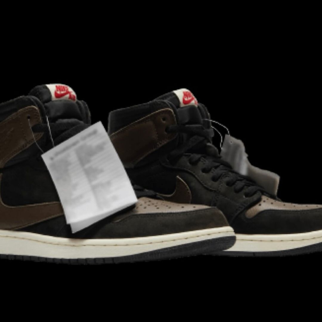 【2019年のサンプル】トラビス・スコット × ナイキ エア ジョーダン 1 ハイ OG SP “ダークモカ” (TRAVIS SCOTT NIKE AIR JORDAN 1 HIGH OG SP “Dark Mocha”)