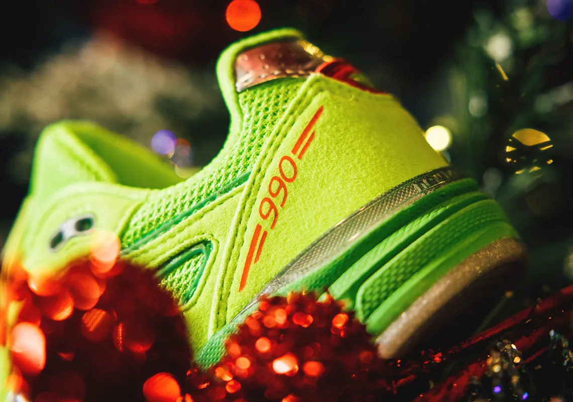 海外 11/27 発売！DTLR x New Balance 990v4 “Festive/Neon Yallow/Red” (ニューバランス)