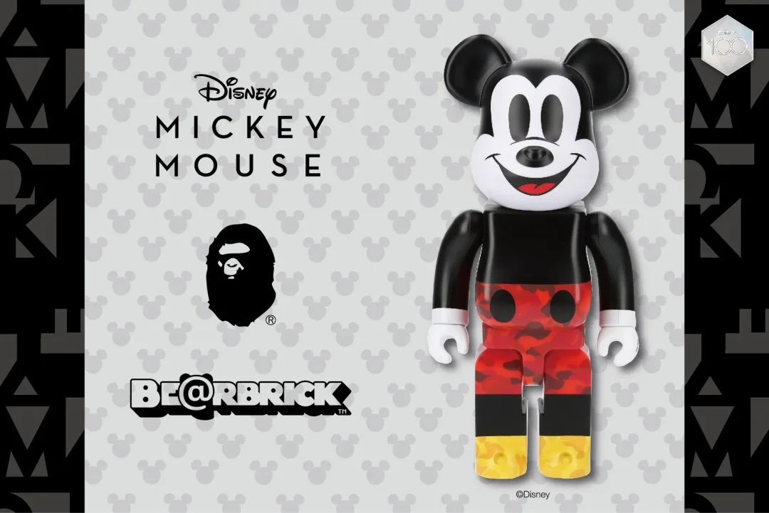 100周年のディズニーと30周年のBAPEを祝したBE@RBRICKが11/23 発売 (A BATHING APE MICKEY MOUSE Disney ベアブリック)