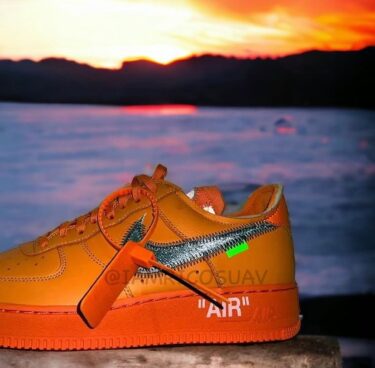 【サンプル】OFF-WHITE × NIKE AIR FORCE 1 LOW “Orange” (オフホワイト ナイキ エア フォース 1 ロー “オレンジ”)