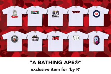 「A BATHING APE」が楽天主催のプロジェクト「by R」参加記念として90s-00s 復刻グラフィックTEEが11/4 発売 (ア ベイシング エイプ Rakuten Fashion 楽天ファッション)