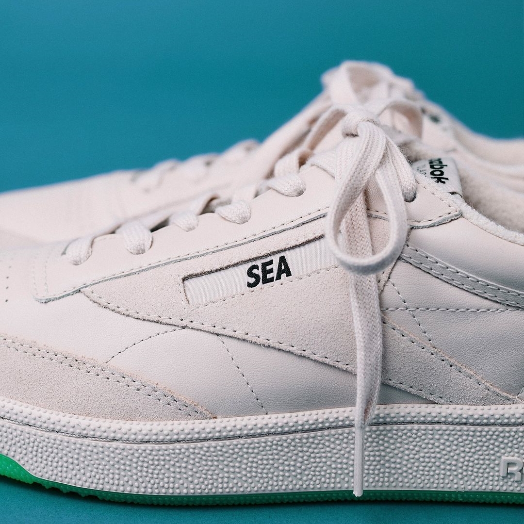 【2024年 1/27 発売予定】WIND AND SEA × atmos × REEBOK CLUB C 85 (ウィンダンシー アトモス リーボック クラブ C 85) [R00007]