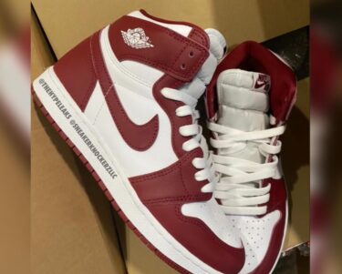 2024年 発売予定！ナイキ エア ジョーダン 1 ハイ “ホワイト/バーガンディレッド” (NIKE AIR JORDAN 1 HIGH “White/Burgundy Red”)