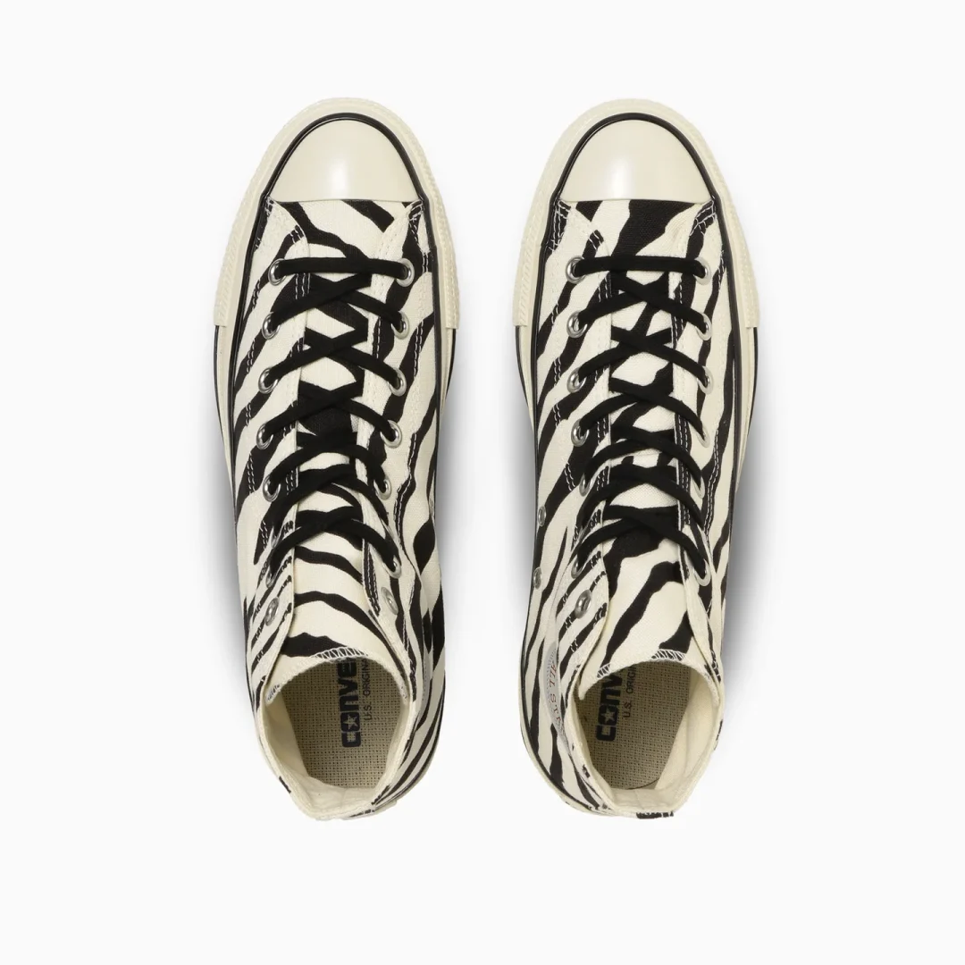 【国内 12/8 発売】1980年代のスタイルを再現しゼブラ柄を採用した CONVERSE ALL STAR US ZEBRA OX/HI (コンバース オールスター)