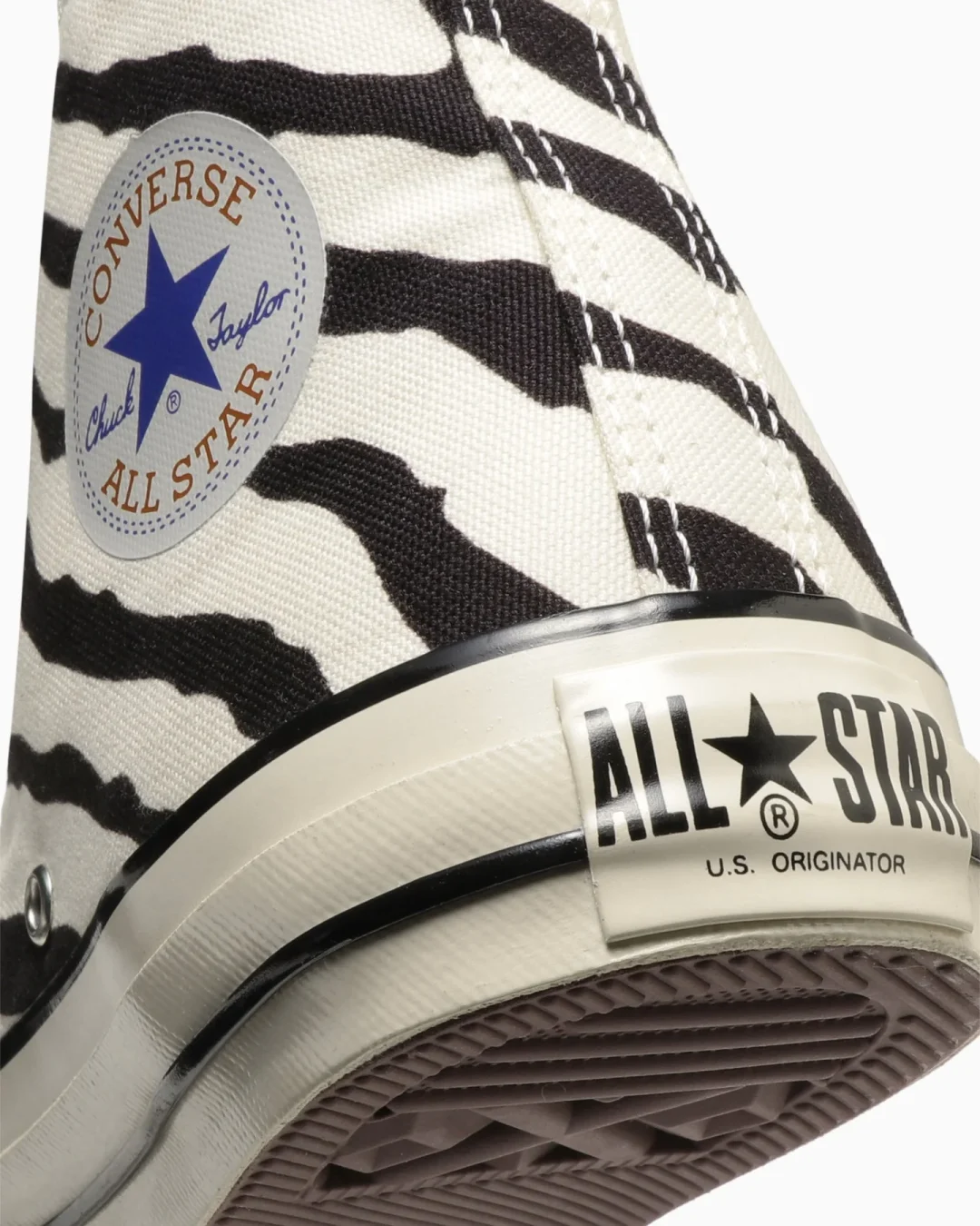 【国内 12/8 発売】1980年代のスタイルを再現しゼブラ柄を採用した CONVERSE ALL STAR US ZEBRA OX/HI (コンバース オールスター)