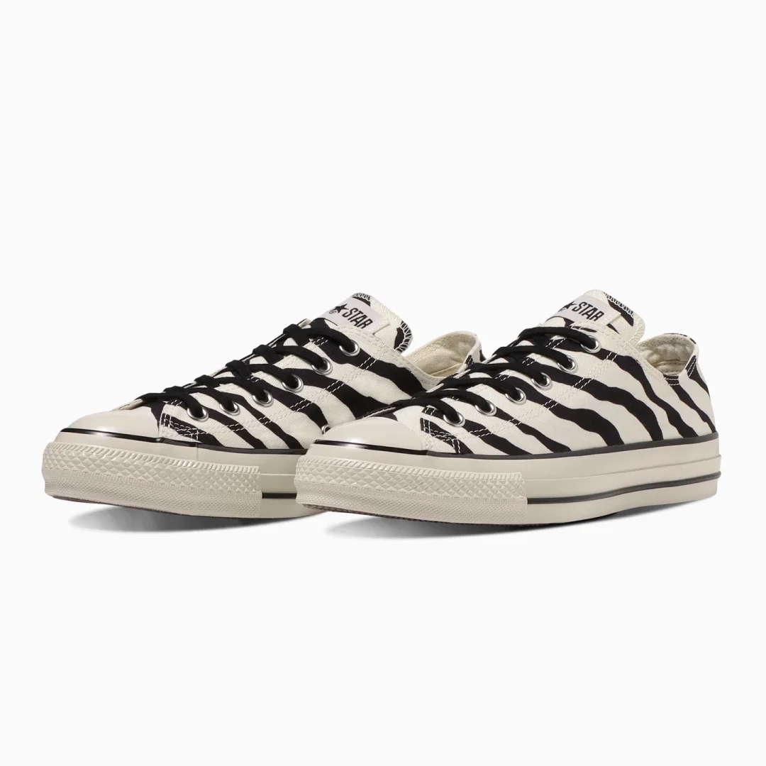 【国内 12/8 発売】1980年代のスタイルを再現しゼブラ柄を採用した CONVERSE ALL STAR US ZEBRA OX/HI (コンバース オールスター)