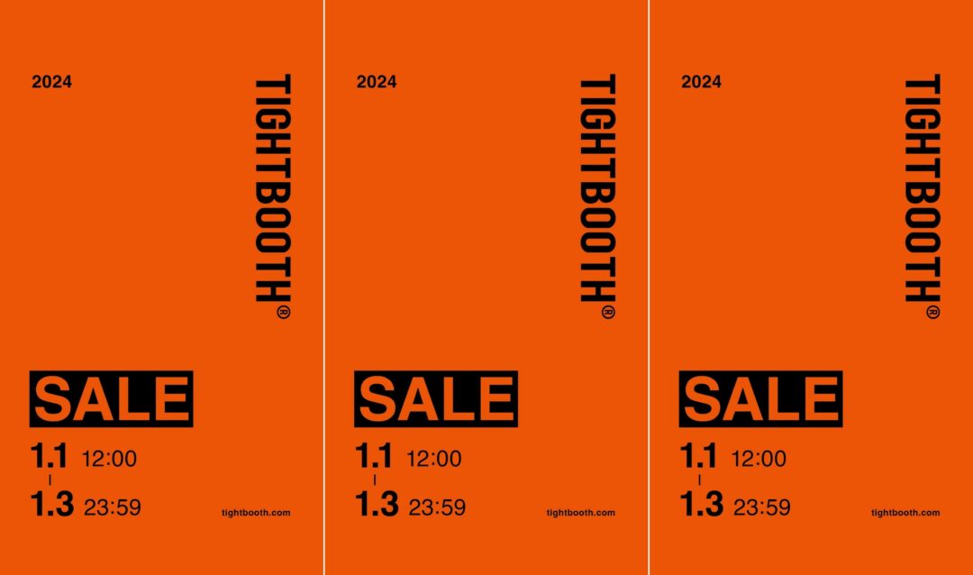 【セール情報】TIGHTBOOTH 2024 SALEが1/1 12:00~1/3 23:59 開催 (タイトブース)