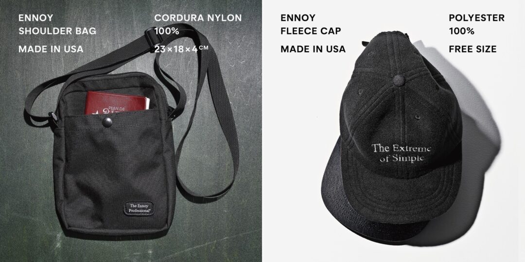 ENNOY "Boa Fleece Cap & SHOULDER BAG"が発売開始 (エンノイ ボアフリースキャップ ショルダーバッグ)