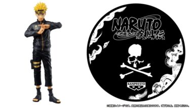 アニメ「NARUTO-ナルト- 疾風伝」× MASTERMIND JAPANとのコラボフィギュア「UZUMAKI NARUTO Grandista BLACK ver.」が12/15 発売 (ナルト マスターマインド ジャパン)