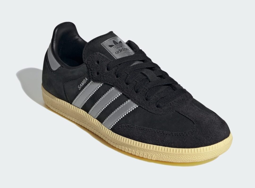 【2024年 3/15 発売】アディダス オリジナルス サンバ OG “ブラック/シルバー” (adidas Originals SAMBA OG “Core Black/Matte Silver”) [IE8128]