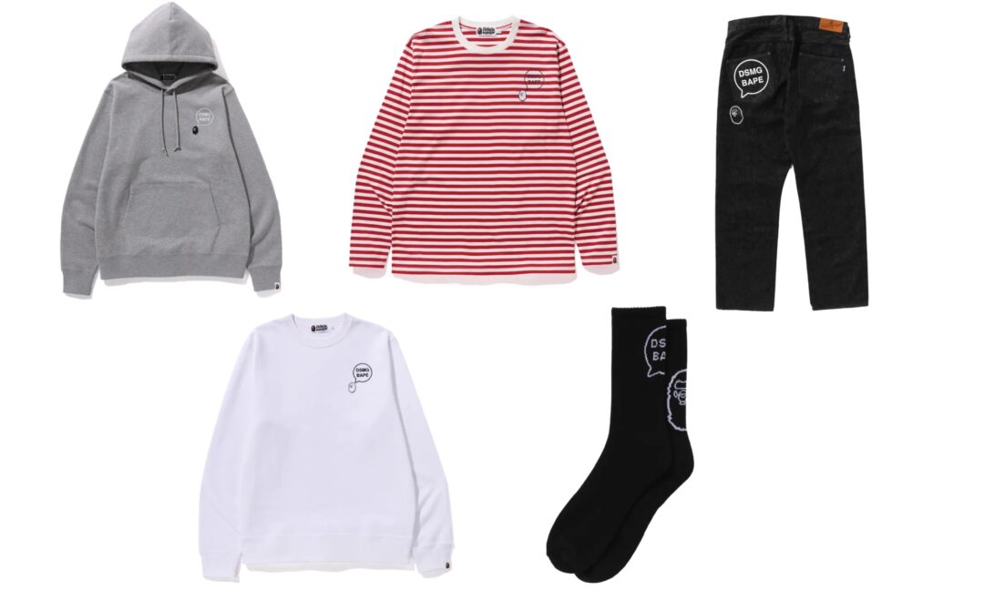 DOVER STREET MARKET GINZA × A BATHING APEとのコラボ ニューコレクションが2024年 1/2 発売 (ドーバー ストリート マーケット DSM ア ベイシング エイプ)