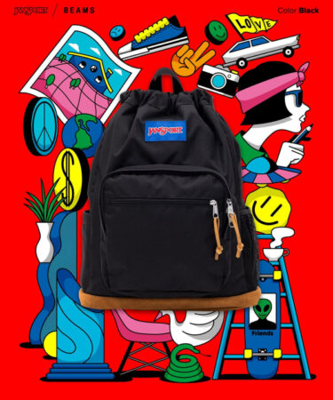 2024年 3月下旬 発売！JANSPORT × BEAMS 別注 “JanSport Pack and Go” BLACK/DEEP JUNIPER/NAVY (ジャンスポーツ ビームス)