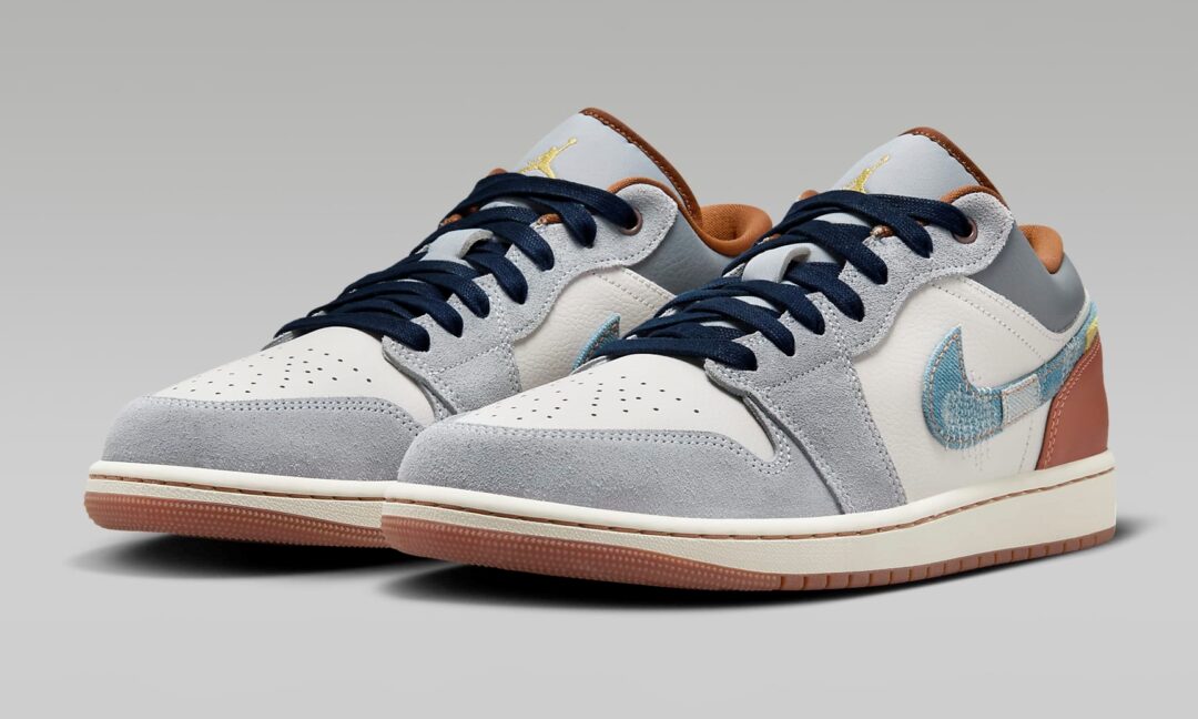 【2024年 2/9 発売】ナイキ エア ジョーダン 1 ロー SE "デニムスウッシュ/ファントム/スターブルー" (NIKE AIR JORDAN 1 LOW SE “Denim Swoosh/Phantom/Star Blue") [FZ5042-041]