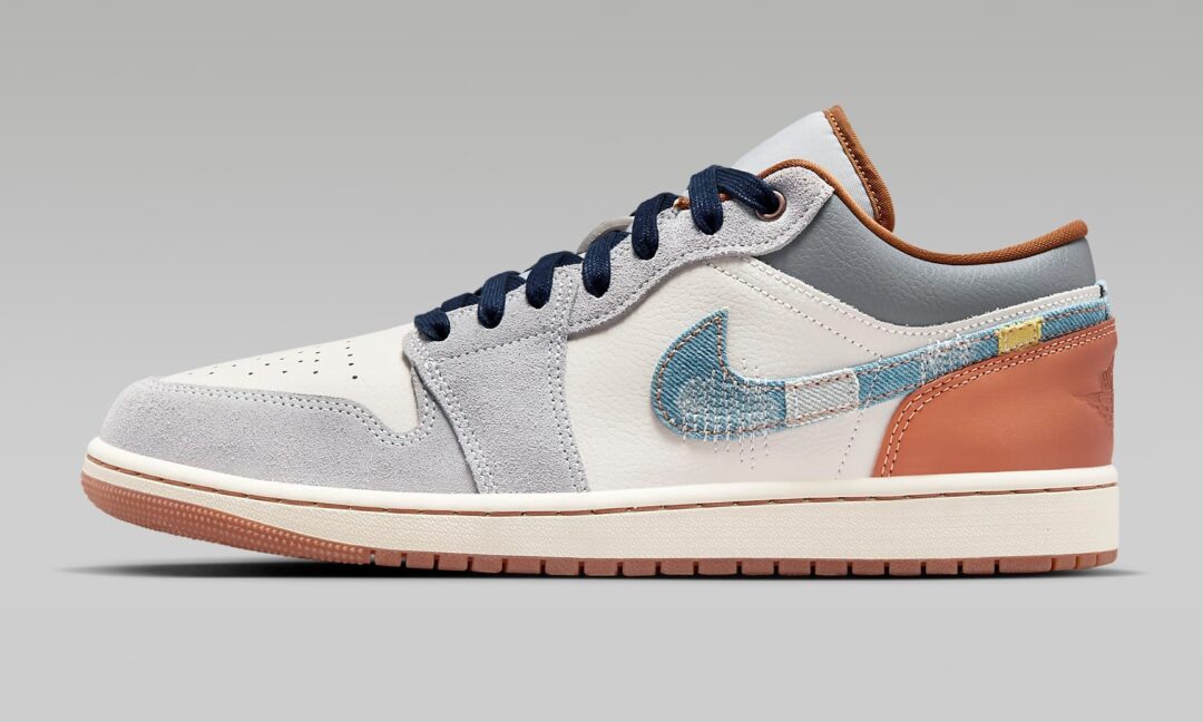 【2024年 2/9 発売】ナイキ エア ジョーダン 1 ロー SE “デニムスウッシュ/ファントム/スターブルー” (NIKE AIR JORDAN 1 LOW SE “Denim Swoosh/Phantom/Star Blue”) [FZ5042-041]