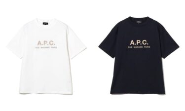A.P.C. × BEAMS LIGHTS / 別注 ロゴ刺繍 半袖 Tシャツが発売 (アー・ペー・セー ビームス)