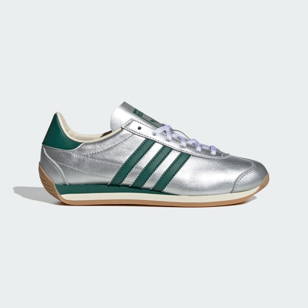 【2024年 リストック】adidas Originals COUNTRY OG “Silver Metallic/College Green” (アディダス オリジナルス カントリー OG “シルバーメタリック/カレッジグリーン”) [IE8412]