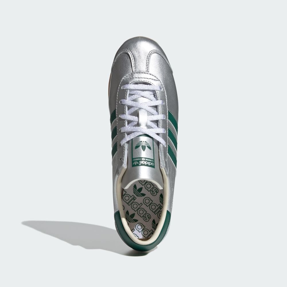 【2024年 リストック】adidas Originals COUNTRY OG “Silver Metallic/College Green” (アディダス オリジナルス カントリー OG “シルバーメタリック/カレッジグリーン”) [IE8412]