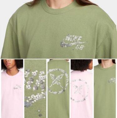 堀米雄斗 AS U NK SB TEE M90 YUTO “Oil Green/Pink Form”が2024年 1/1 発売 (Yuto Horigome "オイルグリーン/ピンクフォーム") [FQ3722-386/FQ3722-663]