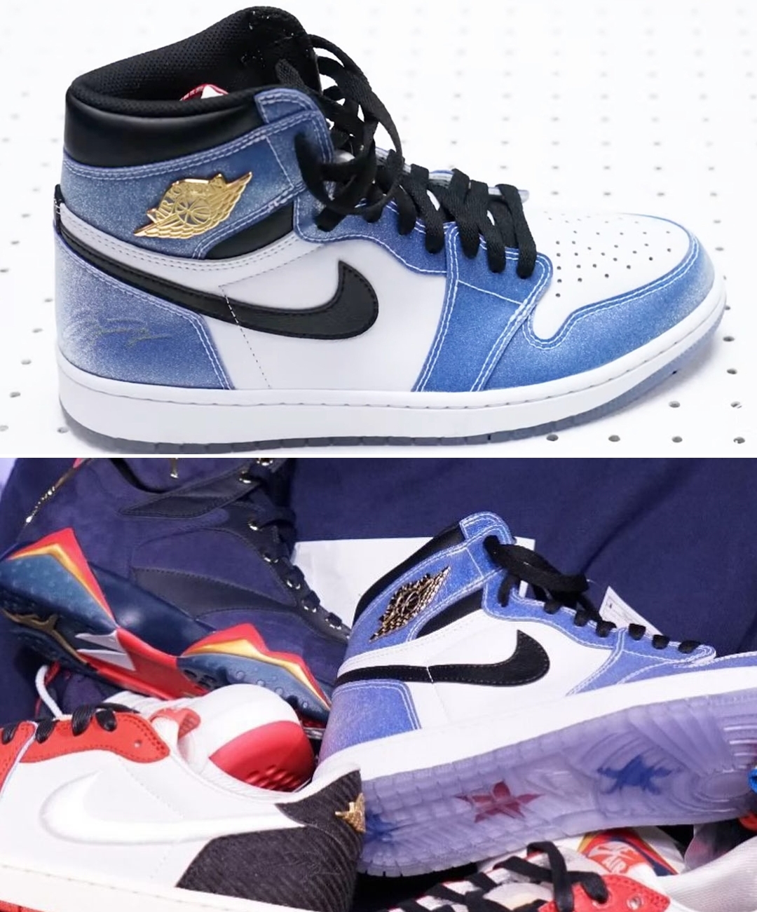 【サンプル】Trophy Room × NIKE AIR JORDAN 1 HIGH SP “White/Blue” (トロフィールーム ナイキ エア ジョーダン 1 ハイ SP)