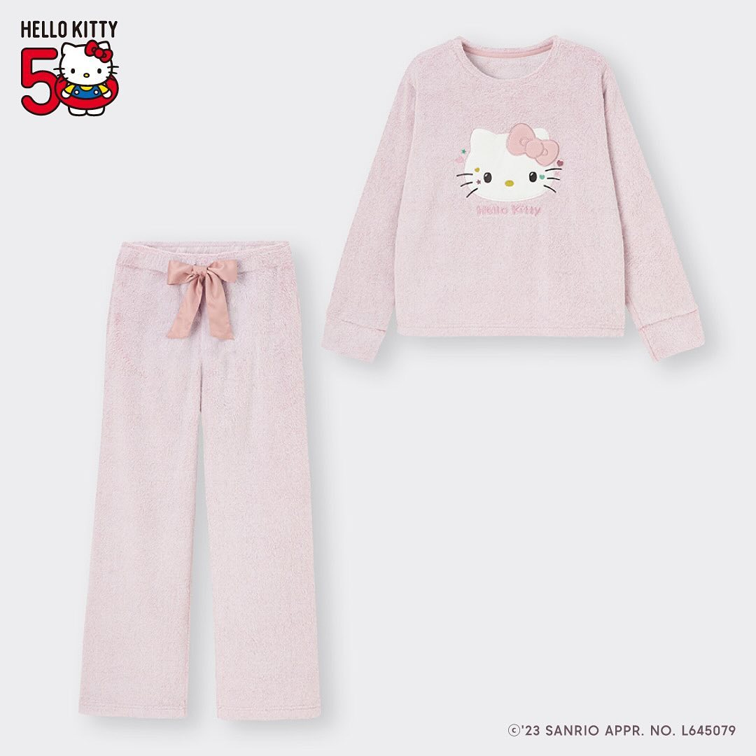 GU × 50周年を迎える「ハローキティ」とのコラボレーションが2024年 1/1 発売 (ジーユー HELLO KITTY)