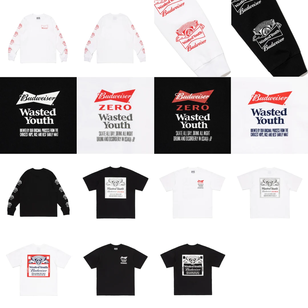 Wasted Youth × Budweiserのコラボレーション缶のグラフィックアイテムが2023年 12/16 発売 (ウェイステッド ユース バドワイザー)