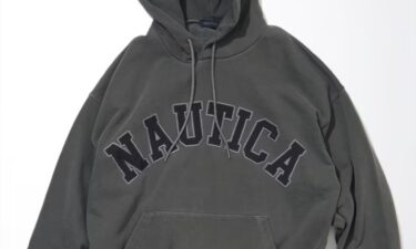 NAUTICA “Pigment Dyed Arch Logo Sweat Hoodie” (ノーティカ “ピグメント ダイ アーチロゴ”)