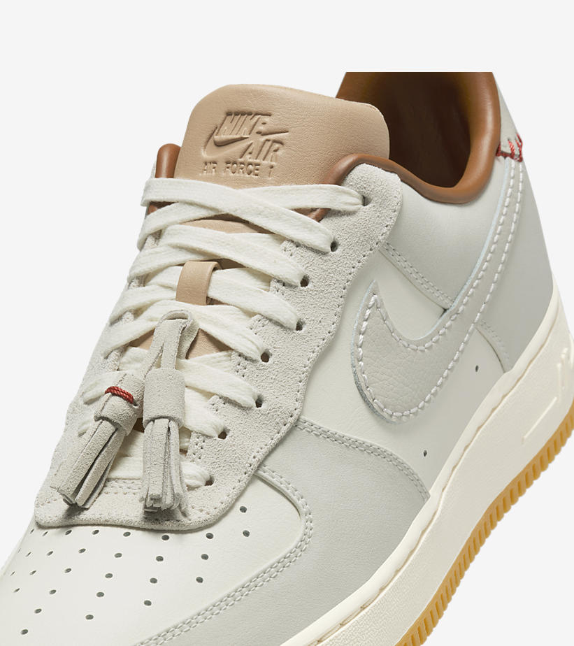 2024年 発売予定！ナイキ エア フォース 1 ロー “タッセル/ホワイト/ガム” (NIKE AIR FORCE 1 LOW “Tassels/White/Gum”) [HF5697-001]